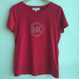 Red and Silver Studded MK T-shirt